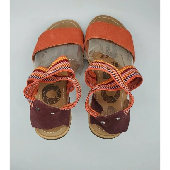 Sorel Women’s Size 6 Ella orange Ankle Scrappy Sandals New - Picture 11 of 13